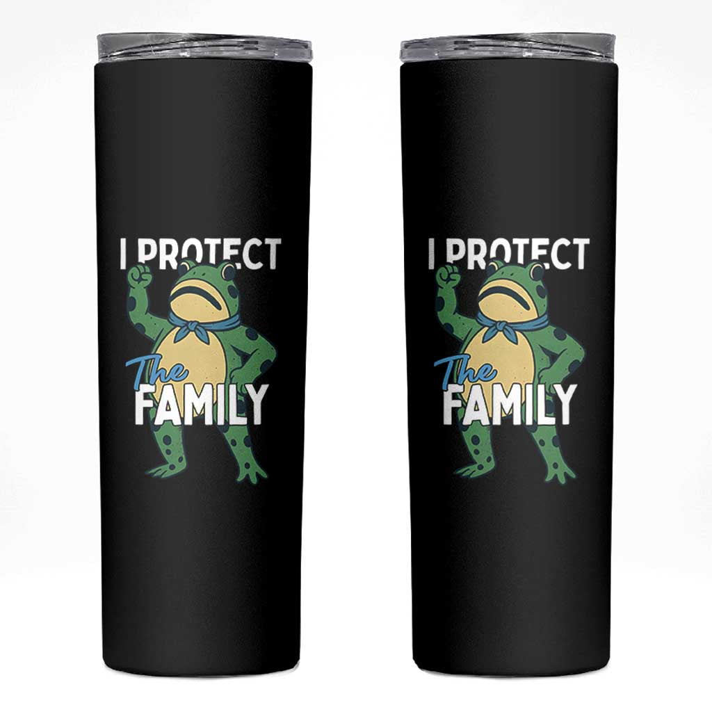 Activist Portland Frog Skinny Tumbler I Protect the Family Protest Statement - Wonder Print Shop