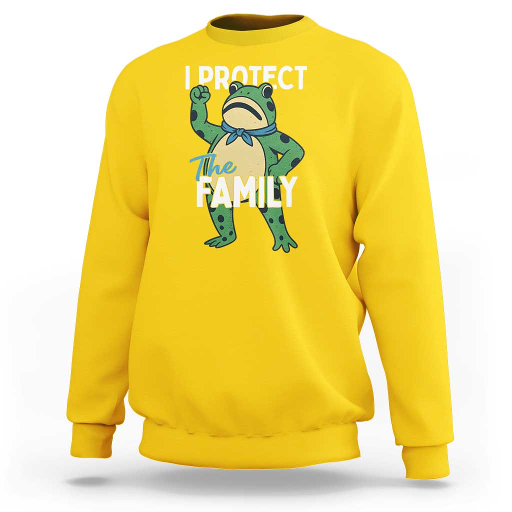 Activist Portland Frog Sweatshirt I Protect the Family Protest Statement - Wonder Print Shop