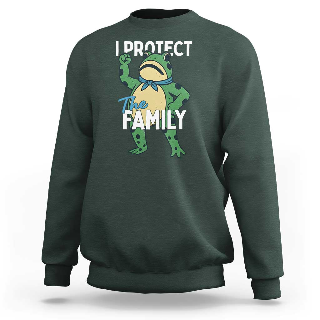 Activist Portland Frog Sweatshirt I Protect the Family Protest Statement - Wonder Print Shop