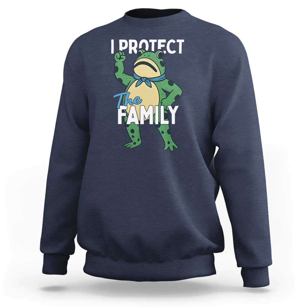 Activist Portland Frog Sweatshirt I Protect the Family Protest Statement - Wonder Print Shop