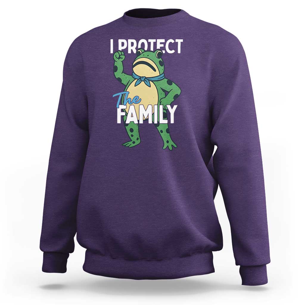Activist Portland Frog Sweatshirt I Protect the Family Protest Statement - Wonder Print Shop