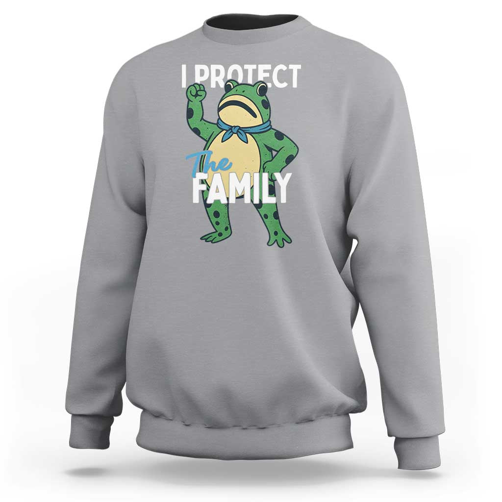 Activist Portland Frog Sweatshirt I Protect the Family Protest Statement - Wonder Print Shop