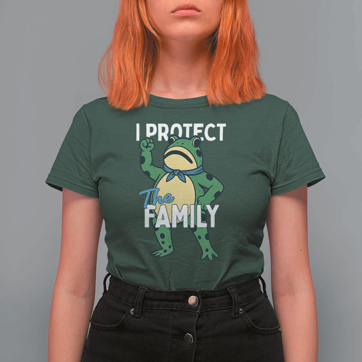 Activist Portland Frog T Shirt For Women I Protect the Family Protest Statement - Wonder Print Shop