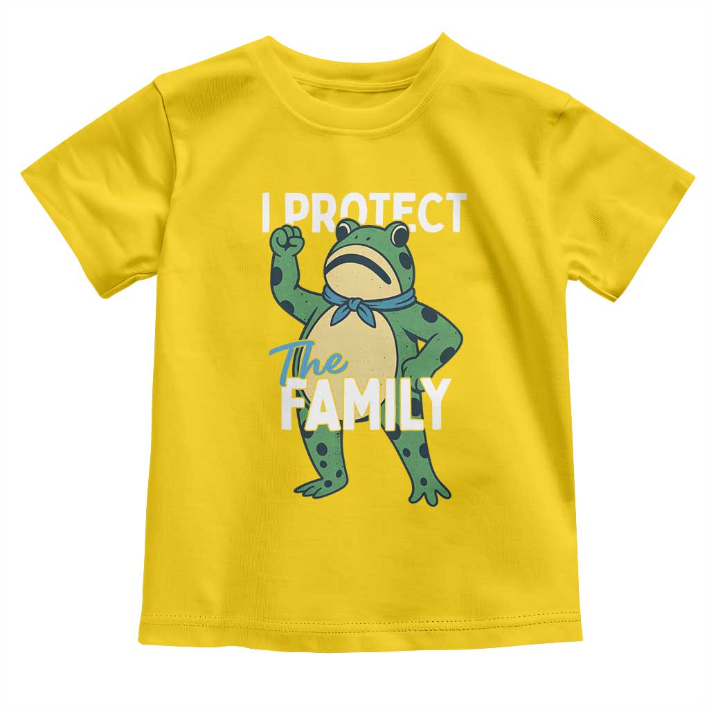 Activist Portland Frog Toddler T Shirt I Protect the Family Protest Statement - Wonder Print Shop