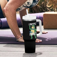 Activist Portland Frog Tumbler With Handle I Protect the Family Protest Statement - Wonder Print Shop