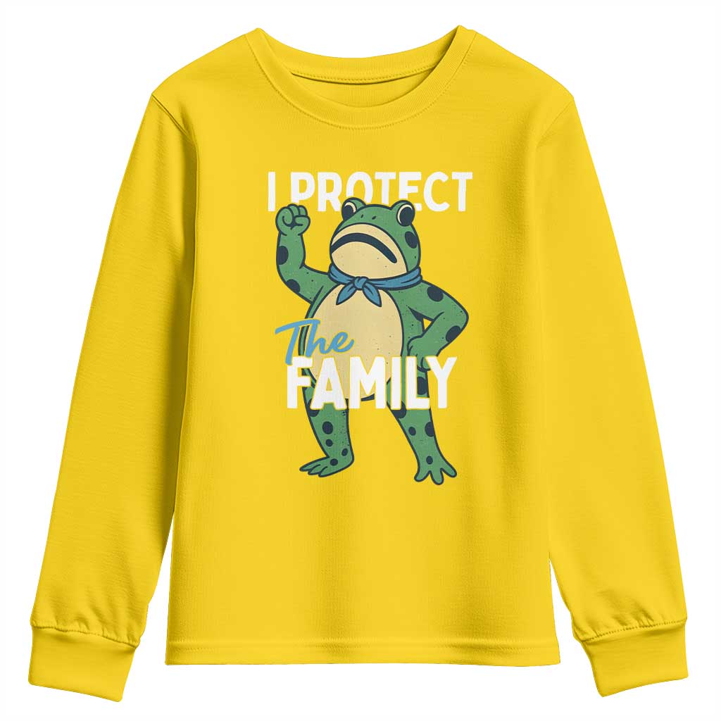 Activist Portland Frog Youth Sweatshirt I Protect the Family Protest Statement - Wonder Print Shop