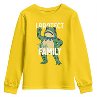 Activist Portland Frog Youth Sweatshirt I Protect the Family Protest Statement - Wonder Print Shop