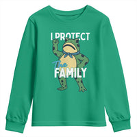 Activist Portland Frog Youth Sweatshirt I Protect the Family Protest Statement - Wonder Print Shop