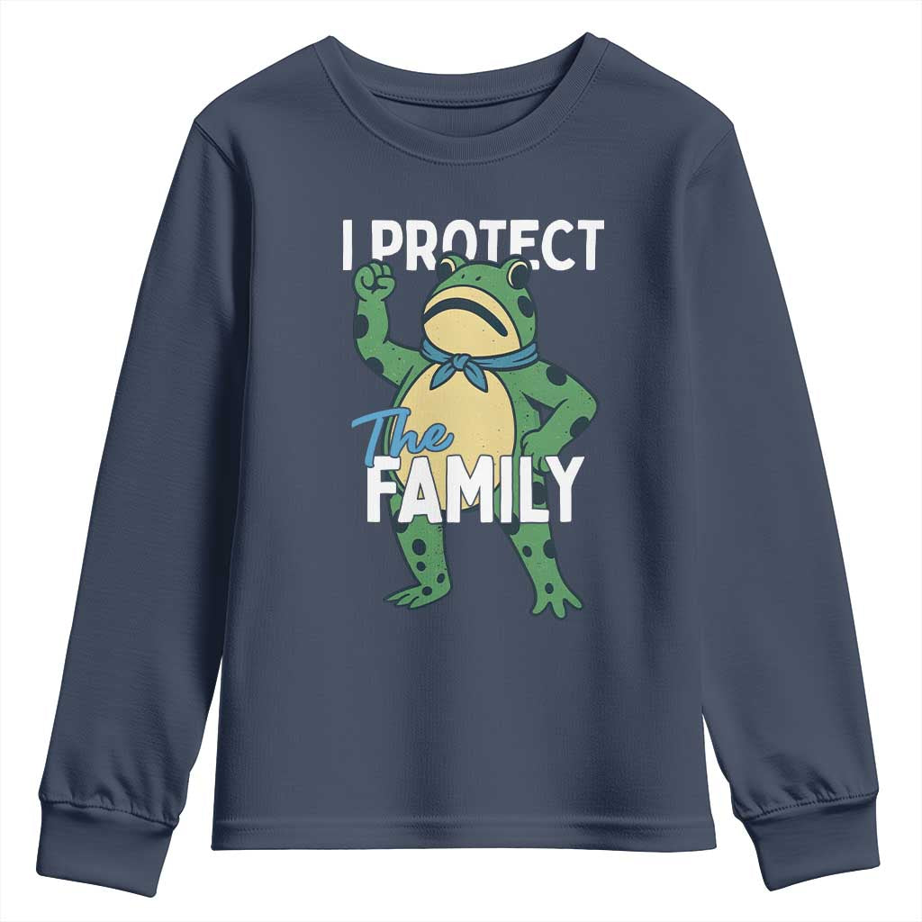 Activist Portland Frog Youth Sweatshirt I Protect the Family Protest Statement - Wonder Print Shop