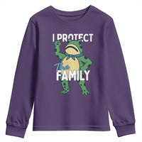 Activist Portland Frog Youth Sweatshirt I Protect the Family Protest Statement - Wonder Print Shop