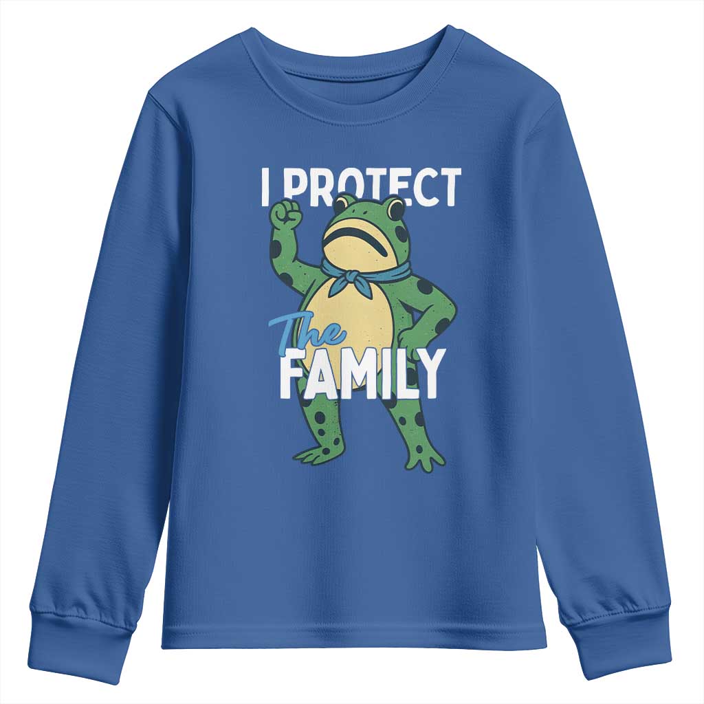Activist Portland Frog Youth Sweatshirt I Protect the Family Protest Statement - Wonder Print Shop