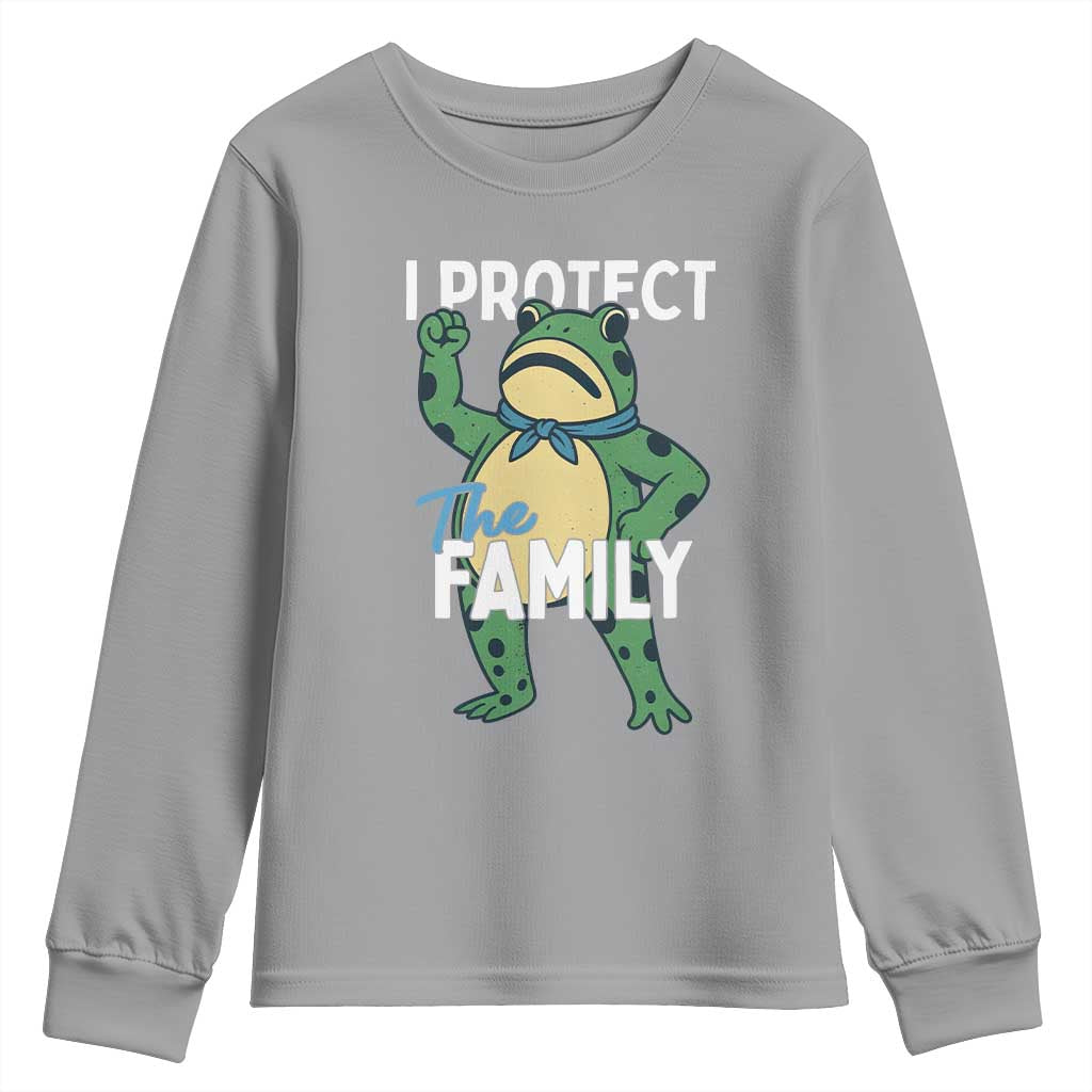 Activist Portland Frog Youth Sweatshirt I Protect the Family Protest Statement - Wonder Print Shop
