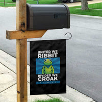 Patriotic Protest Portland Frog Garden Flag United We Ribbit Divided We Croak Resist - Wonder Print Shop
