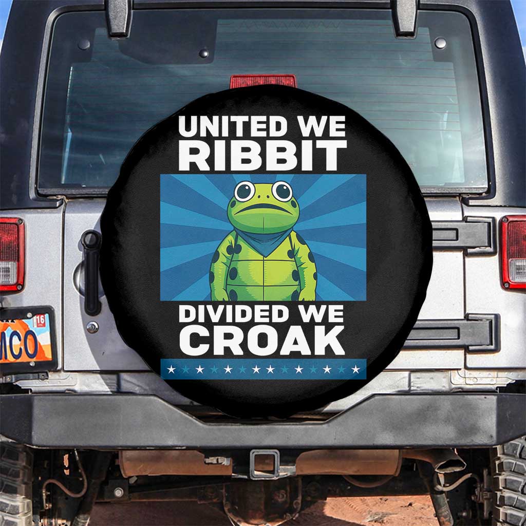 Patriotic Protest Portland Frog Spare Tire Cover United We Ribbit Divided We Croak Resist - Wonder Print Shop