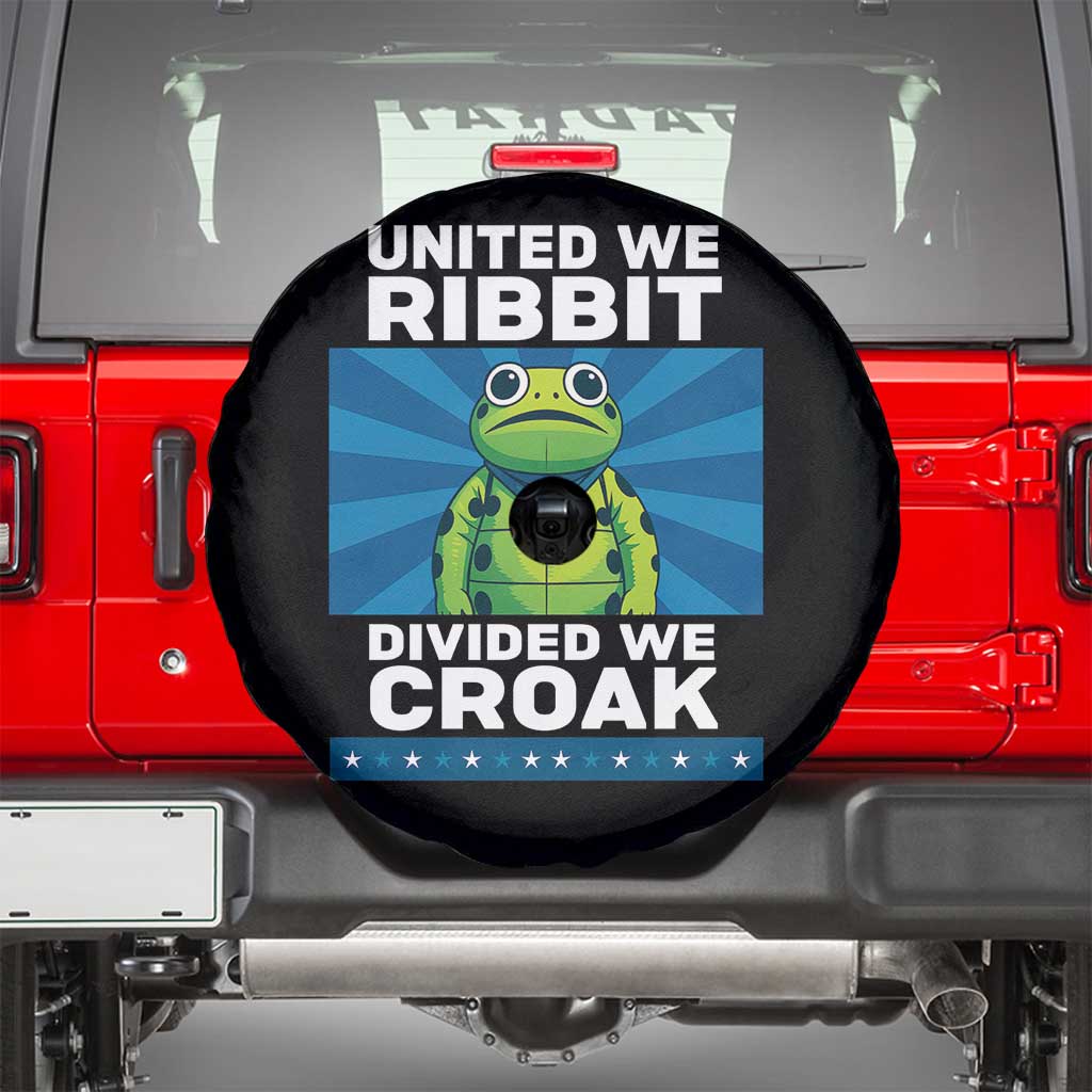 Patriotic Protest Portland Frog Spare Tire Cover United We Ribbit Divided We Croak Resist - Wonder Print Shop