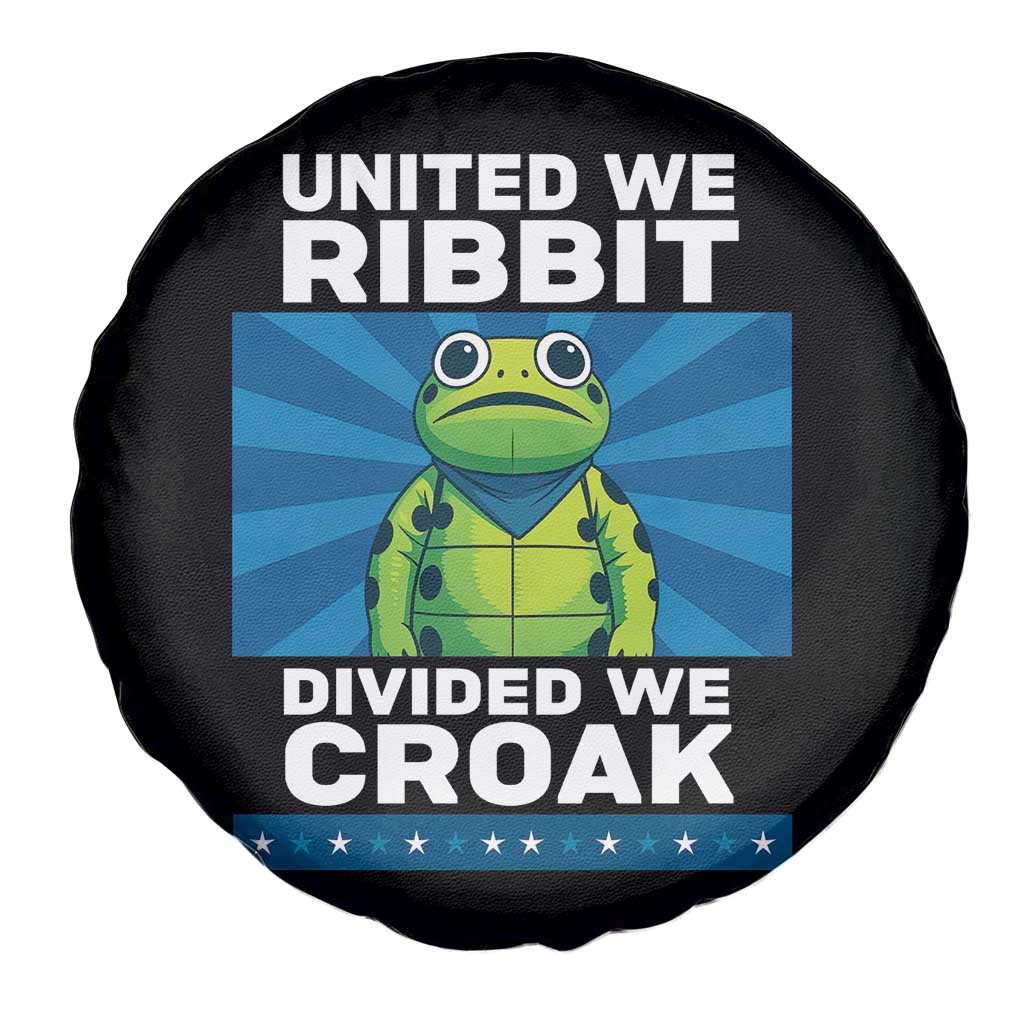 Patriotic Protest Portland Frog Spare Tire Cover United We Ribbit Divided We Croak Resist - Wonder Print Shop