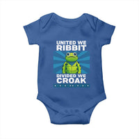 Patriotic Protest Portland Frog Baby Onesie United We Ribbit Divided We Croak Resist - Wonder Print Shop