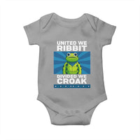Patriotic Protest Portland Frog Baby Onesie United We Ribbit Divided We Croak Resist - Wonder Print Shop