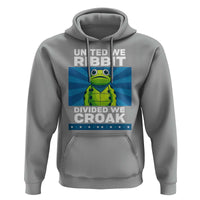 Patriotic Protest Portland Frog Hoodie United We Ribbit Divided We Croak Resist - Wonder Print Shop