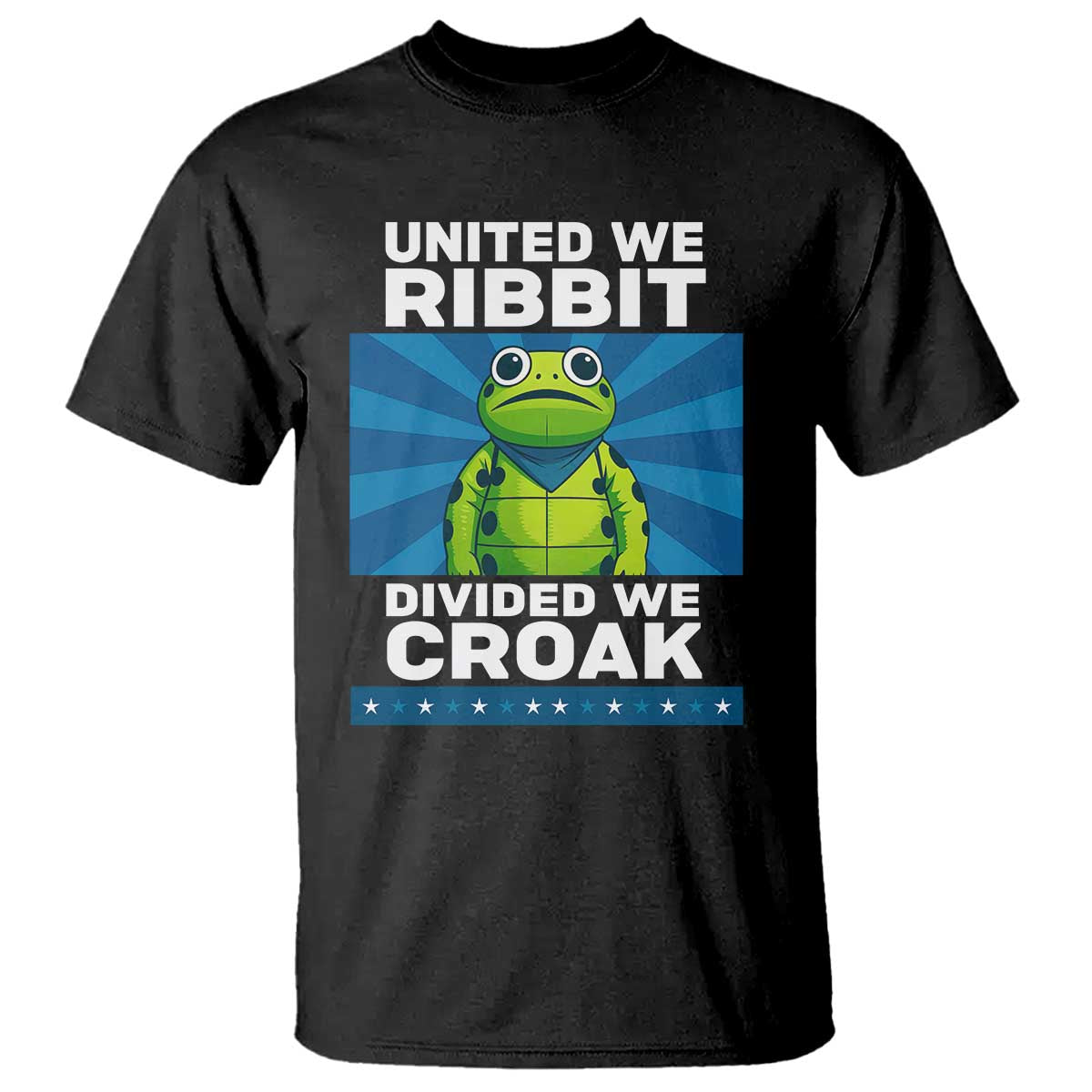 Patriotic Protest Portland Frog T Shirt United We Ribbit Divided We Croak Resist - Wonder Print Shop