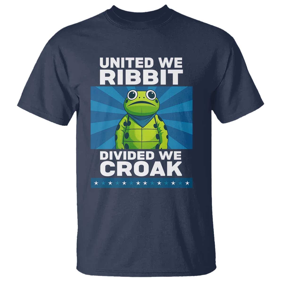 Patriotic Protest Portland Frog T Shirt United We Ribbit Divided We Croak Resist - Wonder Print Shop