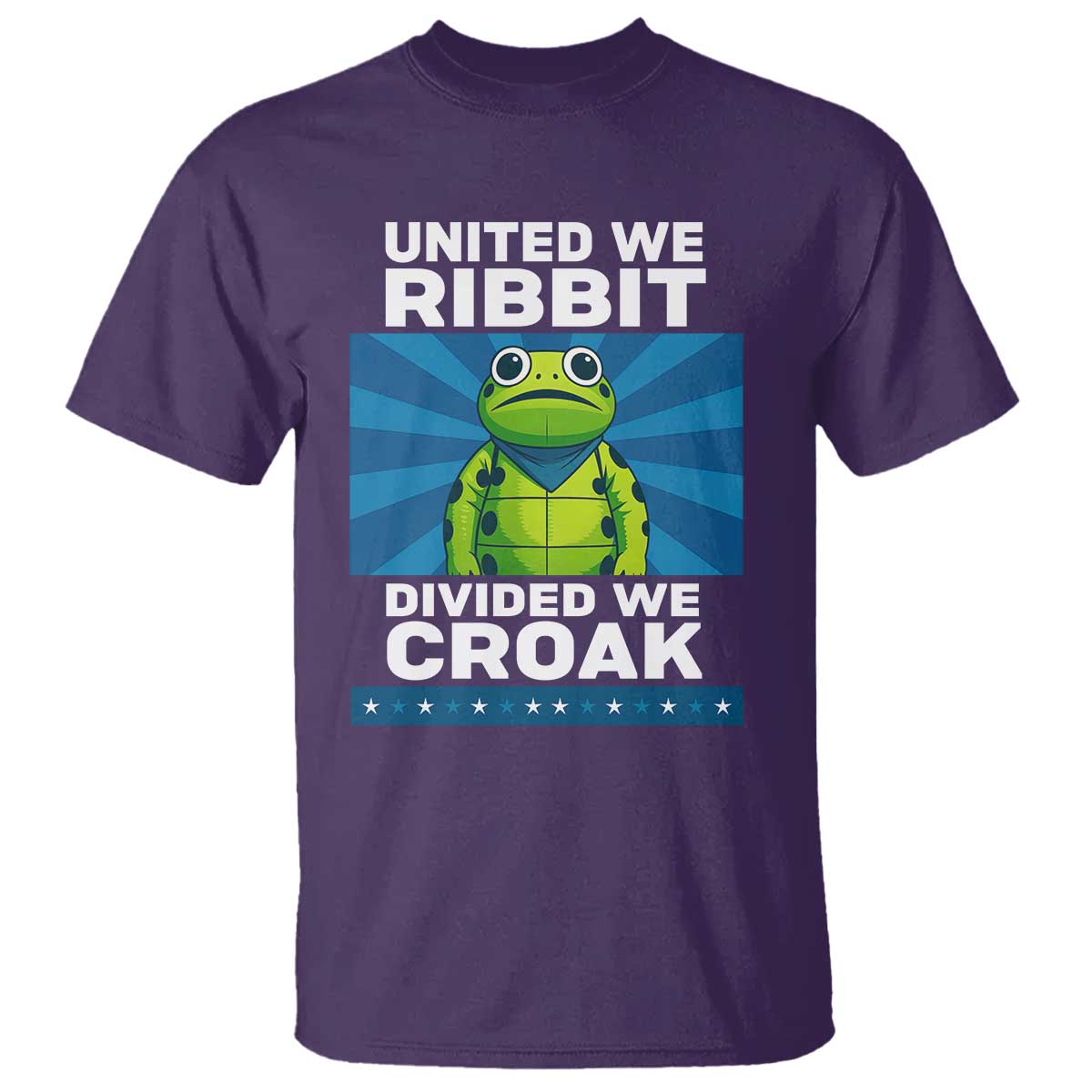 Patriotic Protest Portland Frog T Shirt United We Ribbit Divided We Croak Resist - Wonder Print Shop