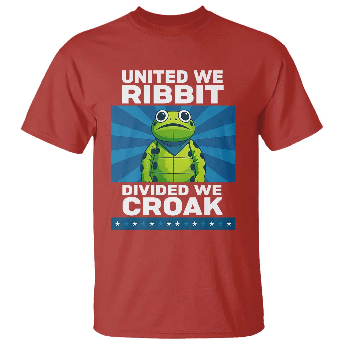 Patriotic Protest Portland Frog T Shirt United We Ribbit Divided We Croak Resist - Wonder Print Shop