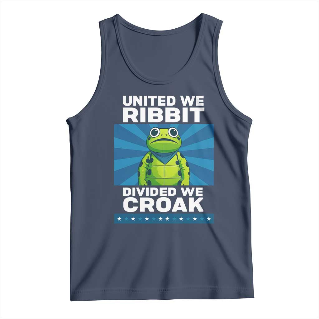 Patriotic Protest Portland Frog Tank Top United We Ribbit Divided We Croak Resist - Wonder Print Shop