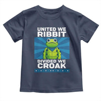 Patriotic Protest Portland Frog Toddler T Shirt United We Ribbit Divided We Croak Resist - Wonder Print Shop