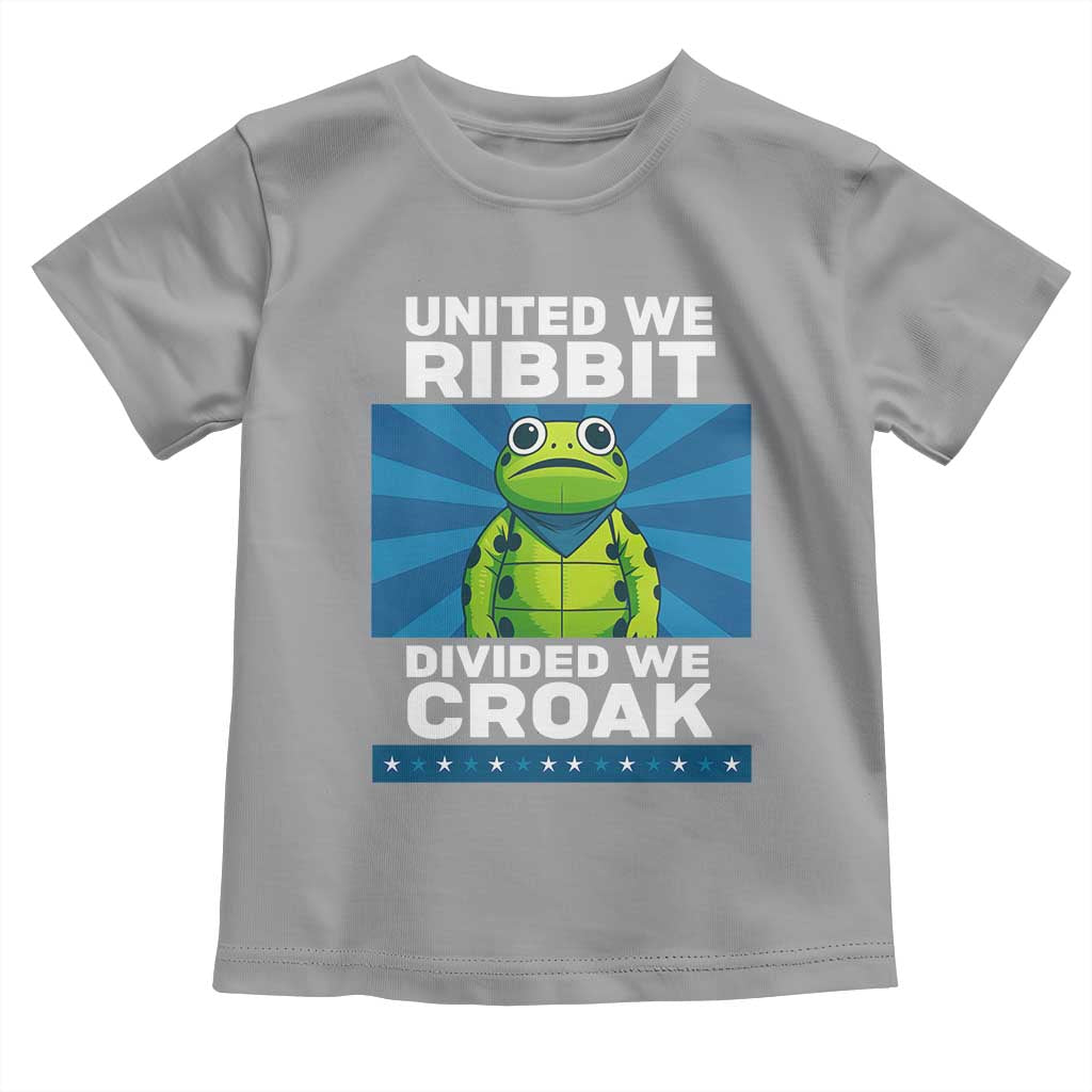 Patriotic Protest Portland Frog Toddler T Shirt United We Ribbit Divided We Croak Resist - Wonder Print Shop