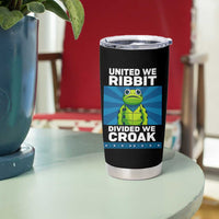Patriotic Protest Portland Frog Tumbler Cup United We Ribbit Divided We Croak Resist - Wonder Print Shop