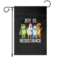 Portland Protest Inflatable Mascot Parade Garden Flag Joy Is Resistance Resist Frog Shark Chicken Dino - Wonder Print Shop