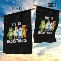 Portland Protest Inflatable Mascot Parade Garden Flag Joy Is Resistance Resist Frog Shark Chicken Dino - Wonder Print Shop