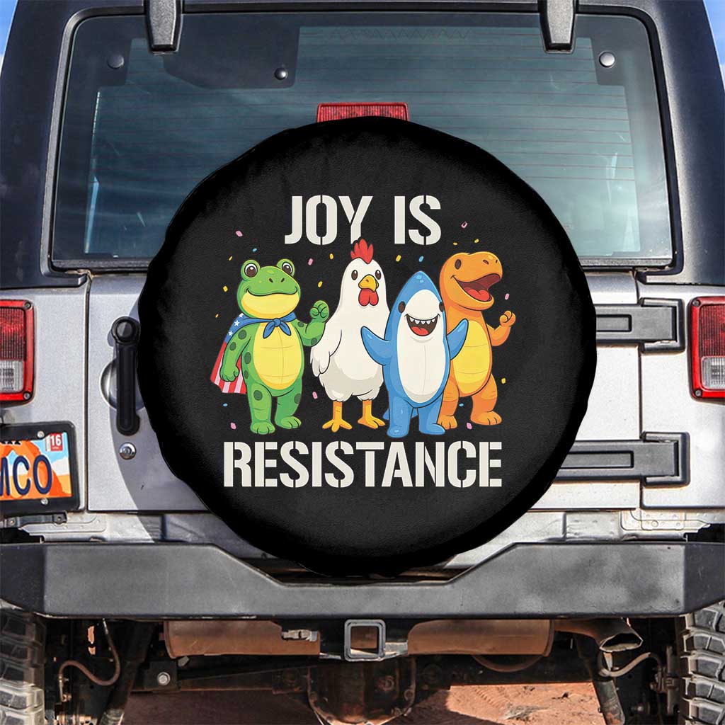 Portland Protest Inflatable Mascot Parade Spare Tire Cover Joy Is Resistance Resist Frog Shark Chicken Dino - Wonder Print Shop