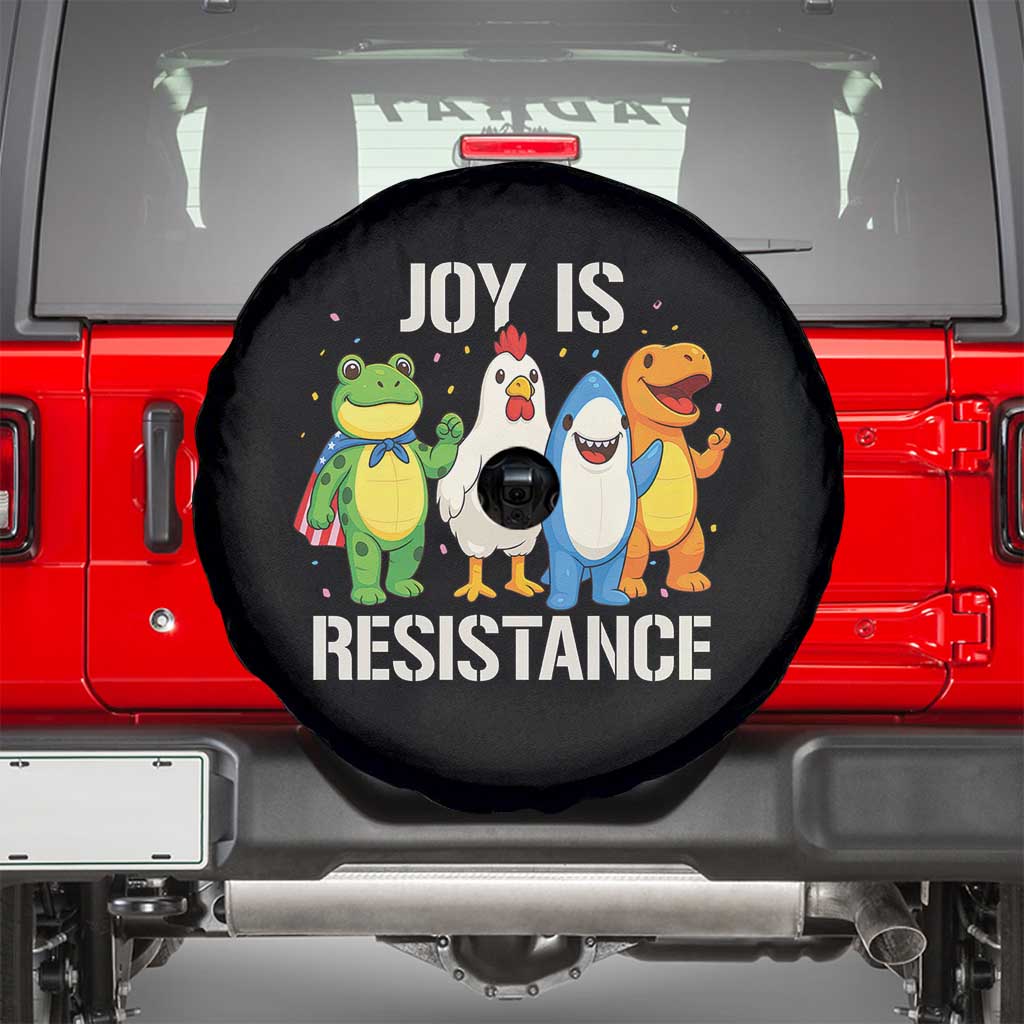 Portland Protest Inflatable Mascot Parade Spare Tire Cover Joy Is Resistance Resist Frog Shark Chicken Dino - Wonder Print Shop