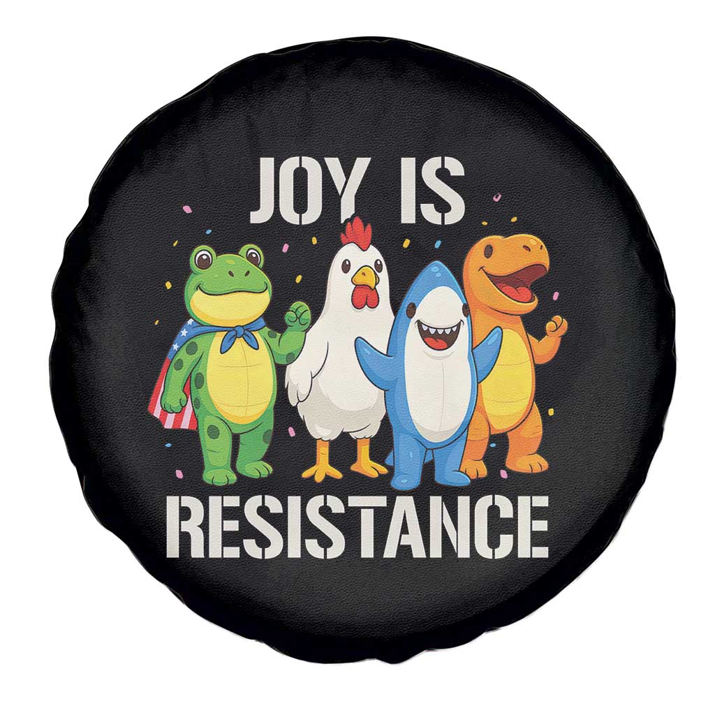 Portland Protest Inflatable Mascot Parade Spare Tire Cover Joy Is Resistance Resist Frog Shark Chicken Dino - Wonder Print Shop