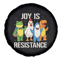 Portland Protest Inflatable Mascot Parade Spare Tire Cover Joy Is Resistance Resist Frog Shark Chicken Dino - Wonder Print Shop