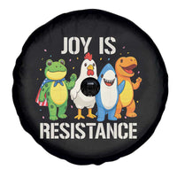 Portland Protest Inflatable Mascot Parade Spare Tire Cover Joy Is Resistance Resist Frog Shark Chicken Dino - Wonder Print Shop