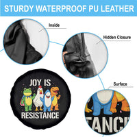 Portland Protest Inflatable Mascot Parade Spare Tire Cover Joy Is Resistance Resist Frog Shark Chicken Dino - Wonder Print Shop