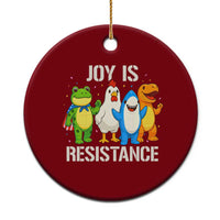 Portland Protest Inflatable Mascot Parade Ceramic Ornament Joy Is Resistance Resist Frog Shark Chicken Dino - Wonder Print Shop