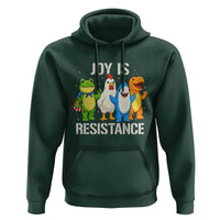 Portland Protest Inflatable Mascot Parade Hoodie Joy Is Resistance Resist Frog Shark Chicken Dino - Wonder Print Shop