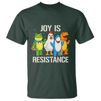 Portland Protest Inflatable Mascot Parade T Shirt Joy Is Resistance Resist Frog Shark Chicken Dino - Wonder Print Shop