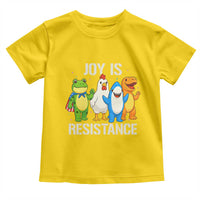 Portland Protest Inflatable Mascot Parade Toddler T Shirt Joy Is Resistance Resist Frog Shark Chicken Dino - Wonder Print Shop