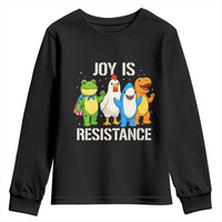 Portland Protest Inflatable Mascot Parade Youth Sweatshirt Joy Is Resistance Resist Frog Shark Chicken Dino - Wonder Print Shop