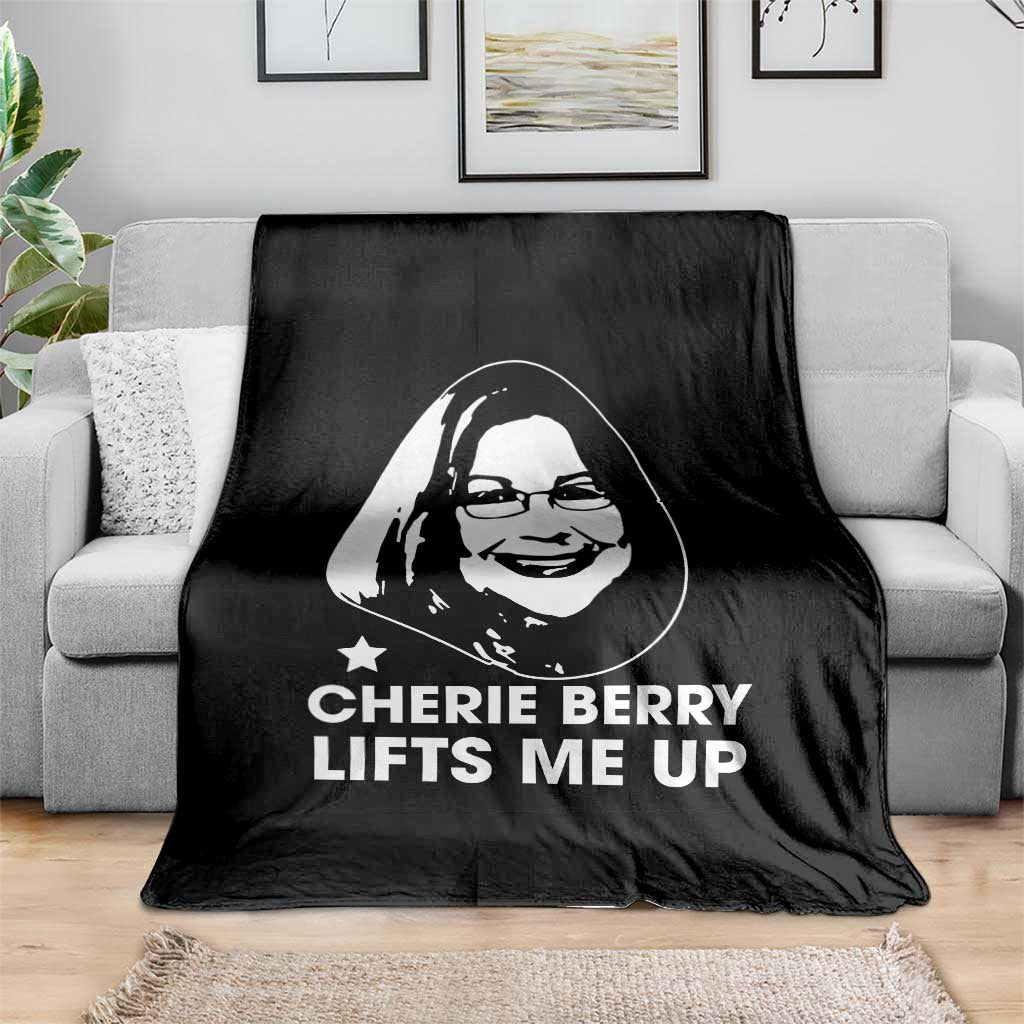 Cherie Berry Lifts Me Up Throw Blanket Elevator Tribute Funny NC Meme - Wonder Print Shop