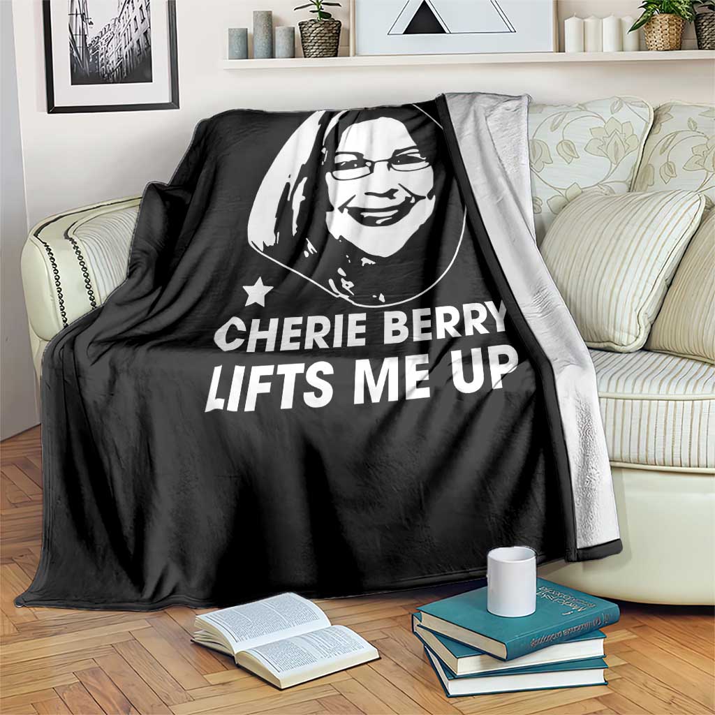 Cherie Berry Lifts Me Up Throw Blanket Elevator Tribute Funny NC Meme - Wonder Print Shop