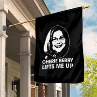 Cherie Berry Lifts Me Up Garden Flag Elevator Tribute Funny NC Meme - Wonder Print Shop