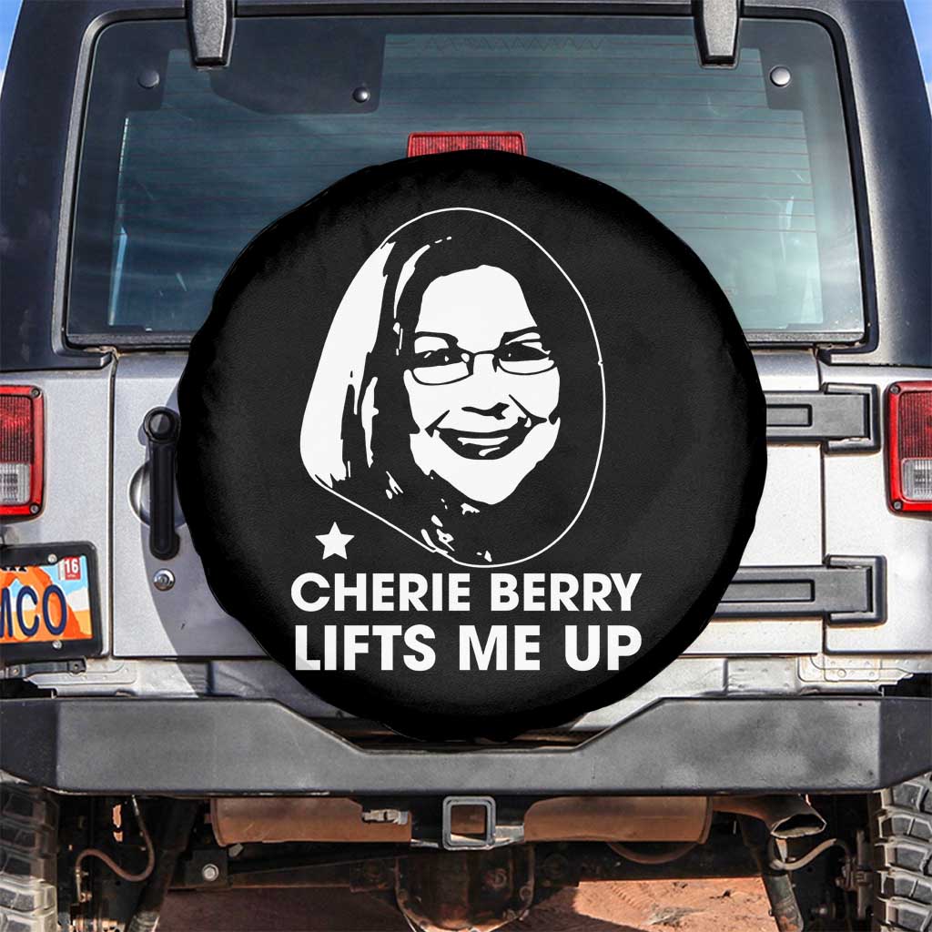 Cherie Berry Lifts Me Up Spare Tire Cover Elevator Tribute Funny NC Meme - Wonder Print Shop