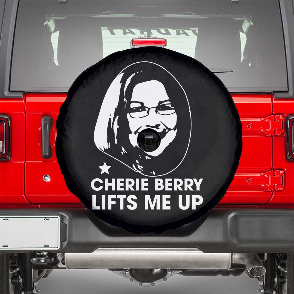Cherie Berry Lifts Me Up Spare Tire Cover Elevator Tribute Funny NC Meme - Wonder Print Shop