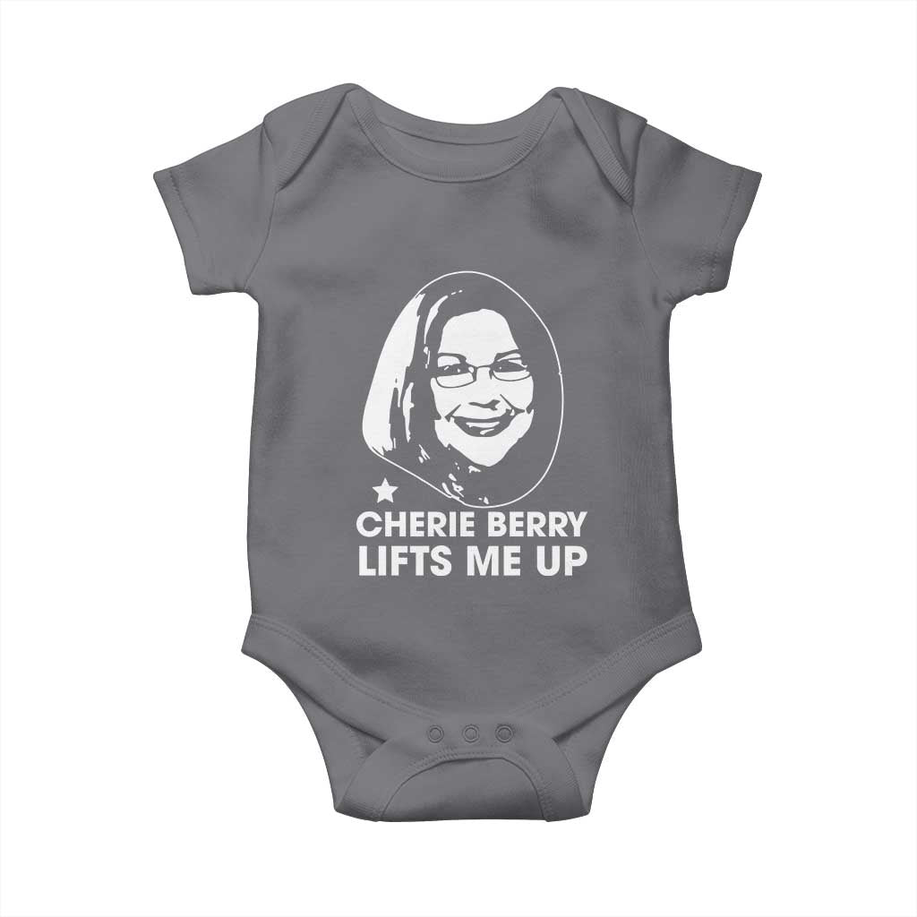 Cherie Berry Lifts Me Up Baby Onesie Elevator Tribute Funny NC Meme - Wonder Print Shop